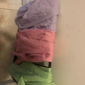 3 men’s long sleeve dress shirts